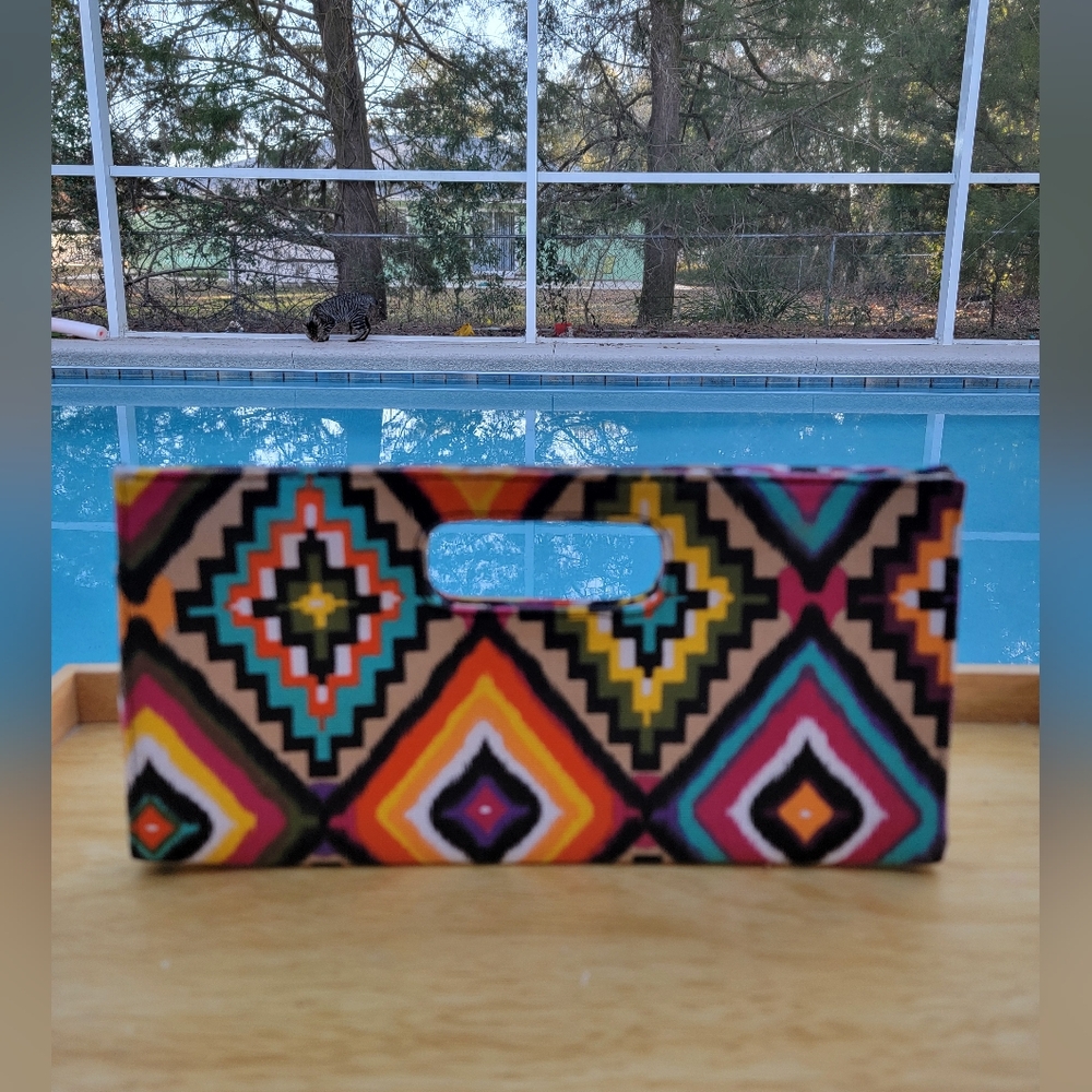 Giannini Colorful Geometric Clutch